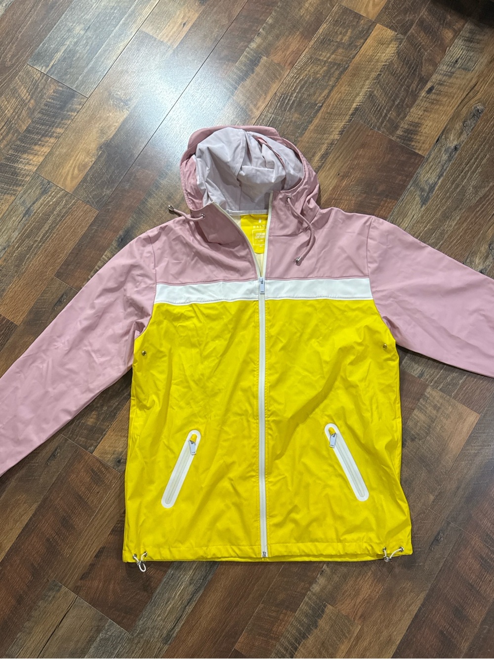 RAINS x Opening Ceremony Colorblock Rain Jacket NWT M/L Pink Yellow